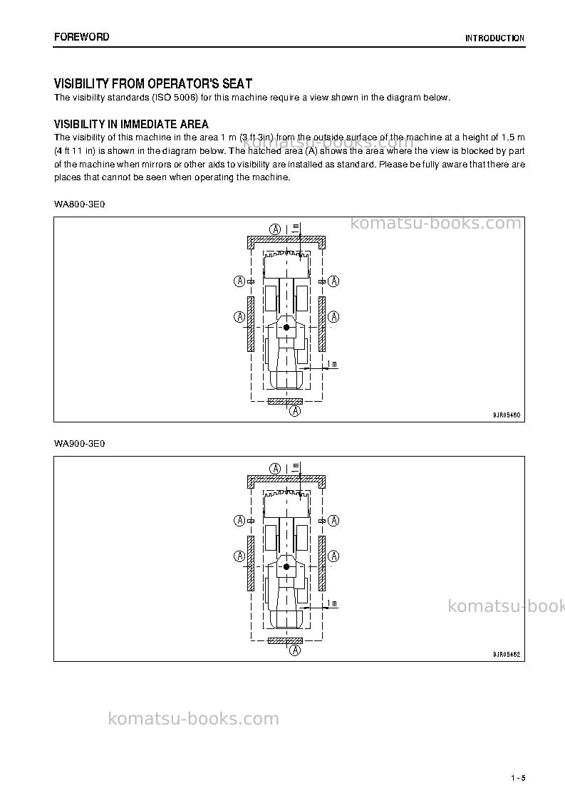 Komatsu wa800-3jpn-tier2 Operation manual cover Page 6 Komatsu wa800-3jpn-tier2 Operation manual cover Page 6