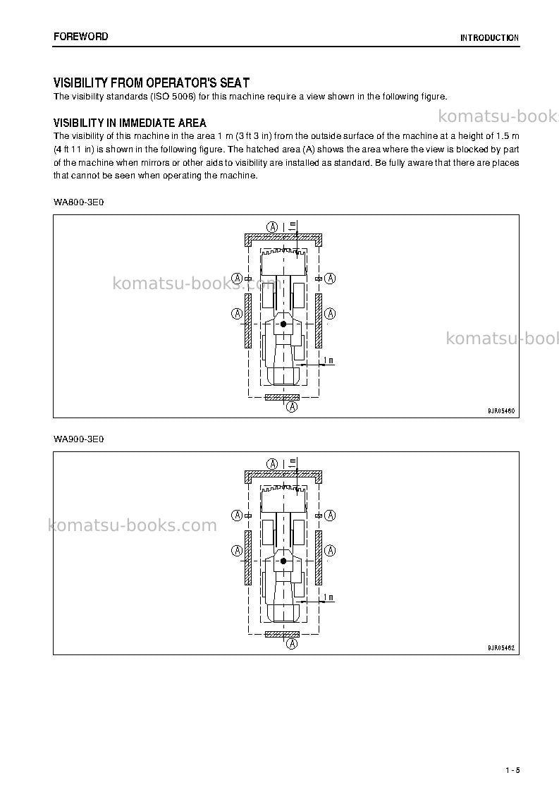 Komatsu wa800-3jpn-tier2 Operation manual cover Page 6 Komatsu wa800-3jpn-tier2 Operation manual cover Page 6