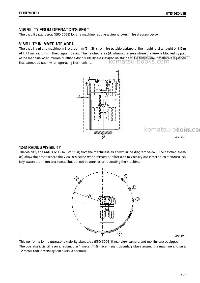 Komatsu hd605-7jpn-r Operation manual cover Page 6 Komatsu hd605-7jpn-r Operation manual cover Page 6