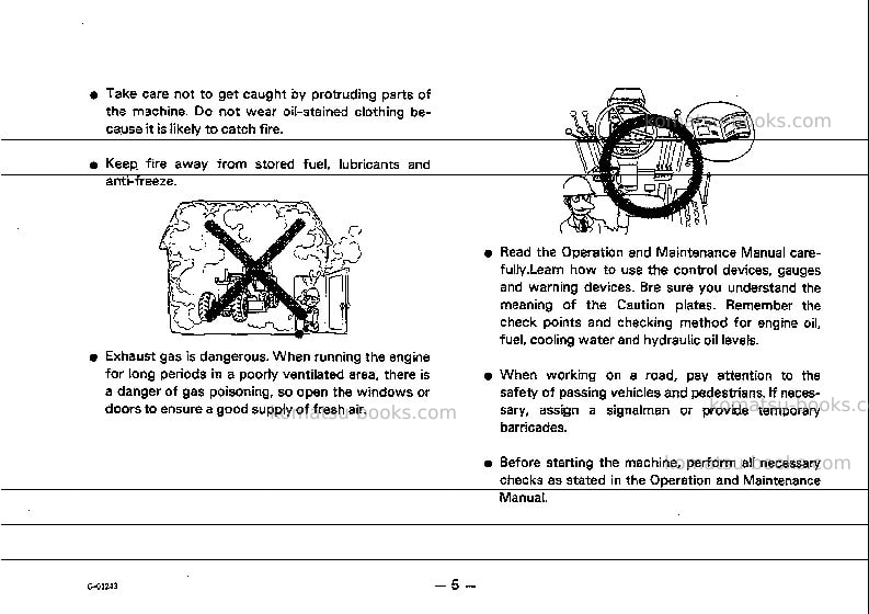 Komatsu gd523a-1jpn Operation manual cover Page 6