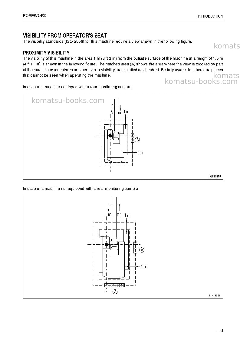 Komatsu pc800se-8jpn-e0, -30c degree Operation manual cover Page 6