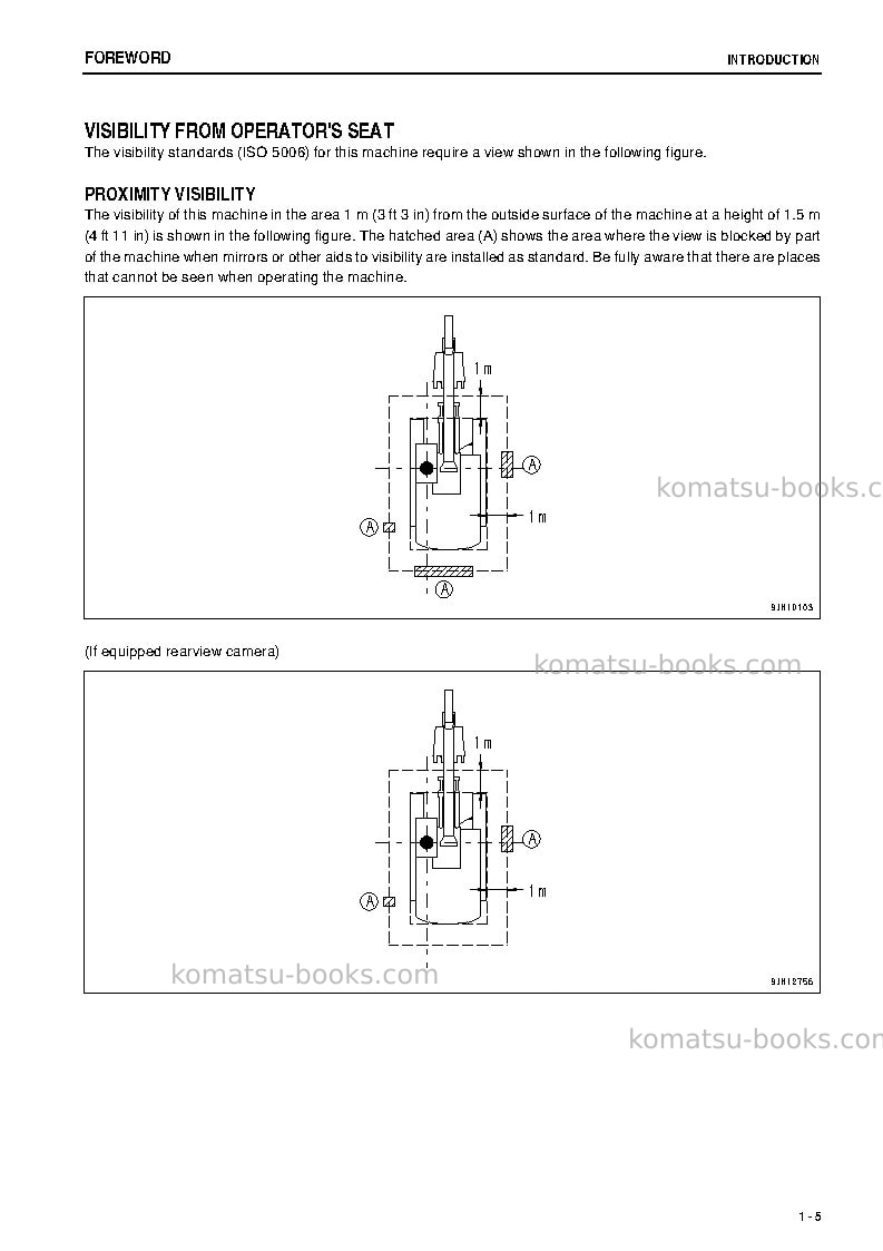 Komatsu pc400-8jpn-r, greasing 500h, all safety labels are pictorial Operation manual cover Page 6