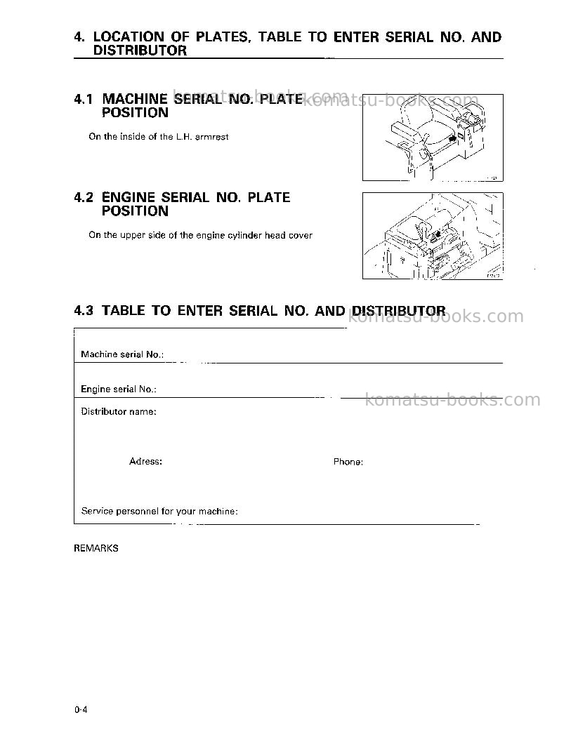 Komatsu d31e-20jpn-trimming dozer for china Operation manual cover Page 6 Komatsu d31e-20jpn-trimming dozer for china Operation manual cover Page 6
