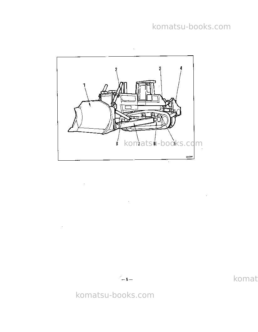 Komatsu d475a-2jpn Operation manual cover Page 6 Komatsu d475a-2jpn Operation manual cover Page 6