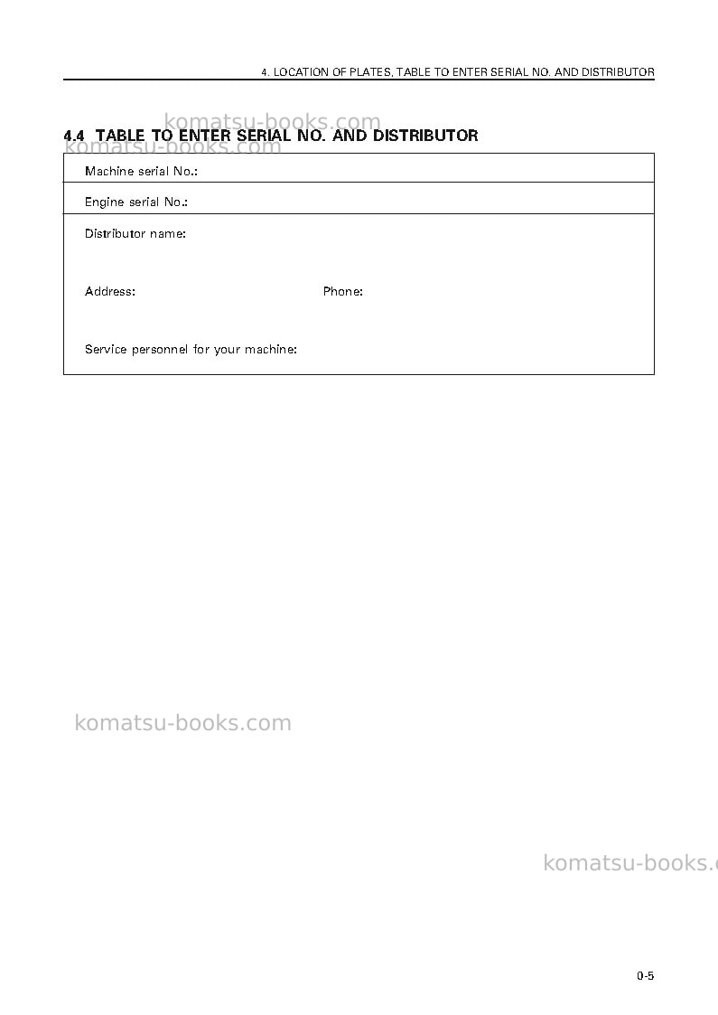 Komatsu pc600lc-6jpn Operation manual cover Page 6 Komatsu pc600lc-6jpn Operation manual cover Page 6