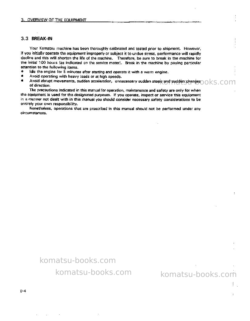 Komatsu pc128uu-1jpn Operation manual cover Page 6 Komatsu pc128uu-1jpn Operation manual cover Page 6