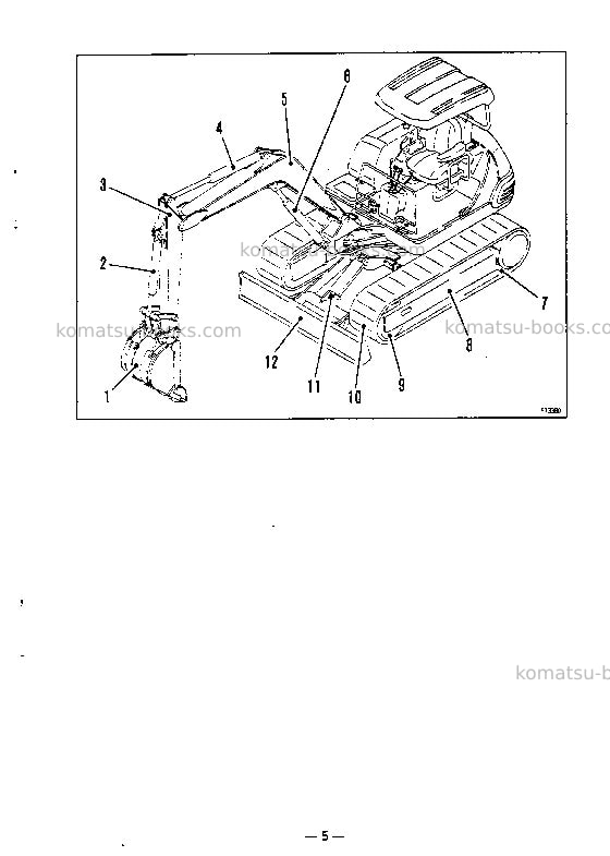 Komatsu pw170-5gbr-k Operation manual cover Page 6