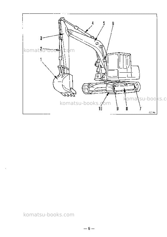 Komatsu pc120-5jpn-custom Operation manual cover Page 6 Komatsu pc120-5jpn-custom Operation manual cover Page 6