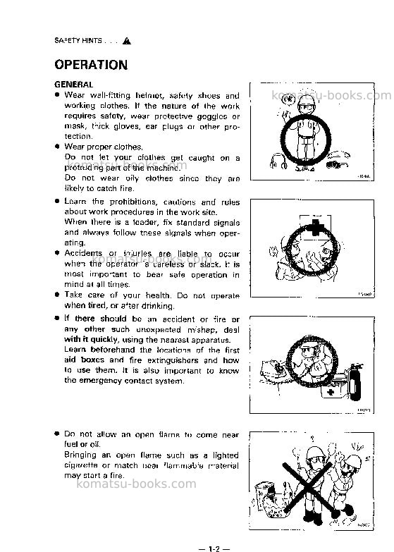 Komatsu pc650lc-5jpn Operation manual cover Page 6 Komatsu pc650lc-5jpn Operation manual cover Page 6