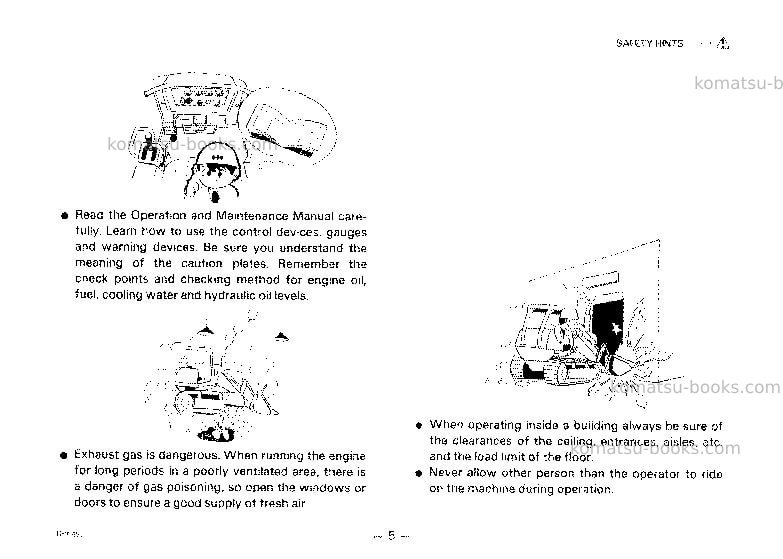 Komatsu d65s-8jpn Operation manual cover Page 6 Komatsu d65s-8jpn Operation manual cover Page 6