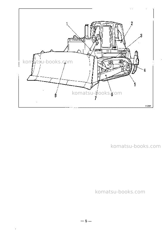 Komatsu d135a-2jpn Operation manual cover Page 6 Komatsu d135a-2jpn Operation manual cover Page 6