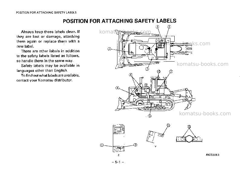 Komatsu d155a-2jpn Operation manual cover Page 6 Komatsu d155a-2jpn Operation manual cover Page 6