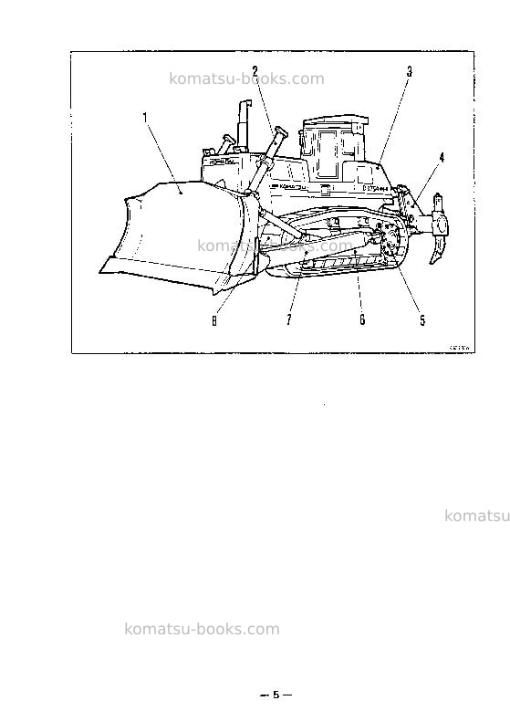 Komatsu d375a-2jpn Operation manual cover Page 6 Komatsu d375a-2jpn Operation manual cover Page 6