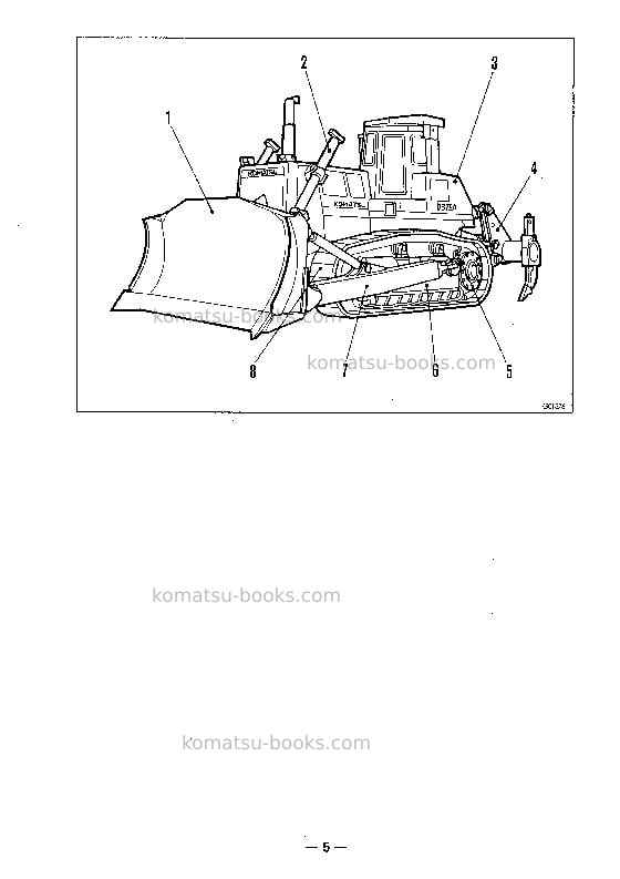 Komatsu d375a-2jpn Operation manual cover Page 6 Komatsu d375a-2jpn Operation manual cover Page 6