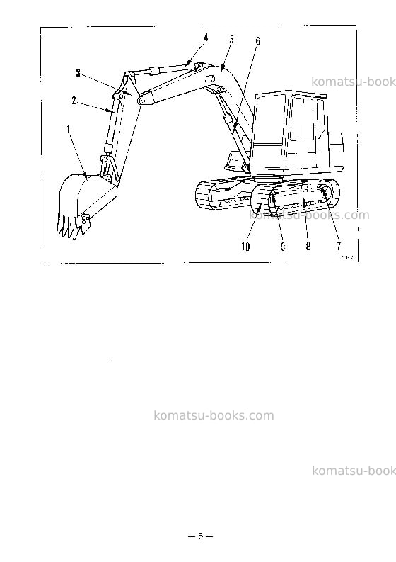 Komatsu pc60-6jpn Operation manual cover Page 6 Komatsu pc60-6jpn Operation manual cover Page 6