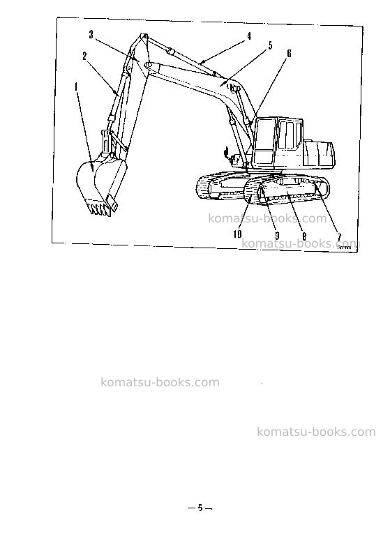 Komatsu pc220lc-5jpn-custom Operation manual cover Page 6 Komatsu pc220lc-5jpn-custom Operation manual cover Page 6