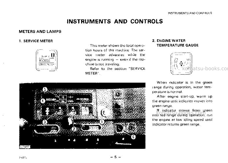 Komatsu pc40-6jpn Operation manual cover Page 6 Komatsu pc40-6jpn Operation manual cover Page 6