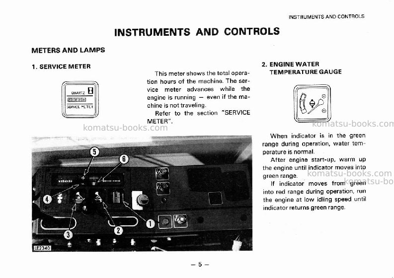 Komatsu pc40-6jpn Operation manual cover Page 6 Komatsu pc40-6jpn Operation manual cover Page 6