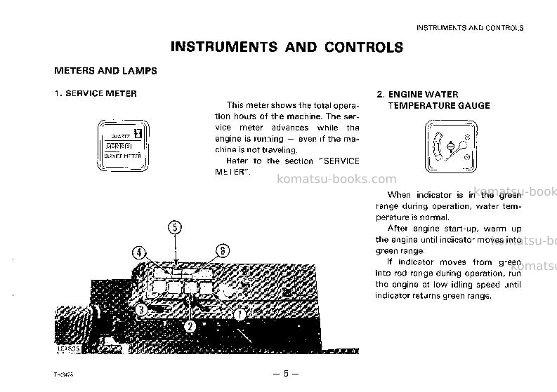 Komatsu pc30-6jpn Operation manual cover Page 6 Komatsu pc30-6jpn Operation manual cover Page 6
