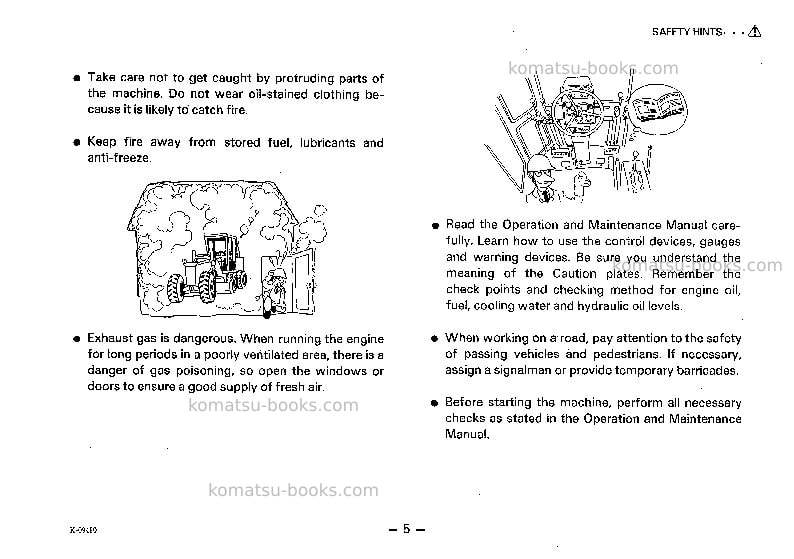 Komatsu gd705a-4jpn-for usa Operation manual cover Page 6