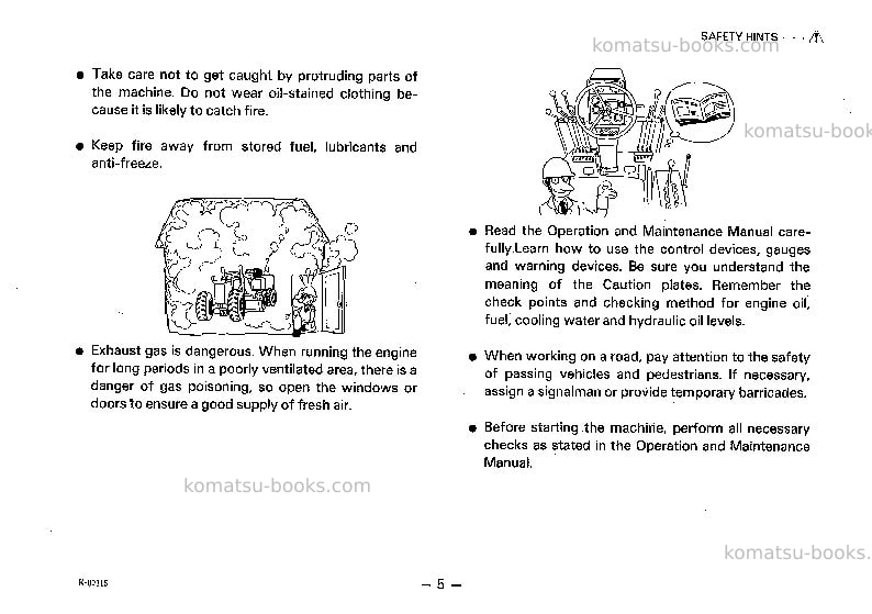 Komatsu gd655a-3jpn Operation manual cover Page 6 Komatsu gd655a-3jpn Operation manual cover Page 6