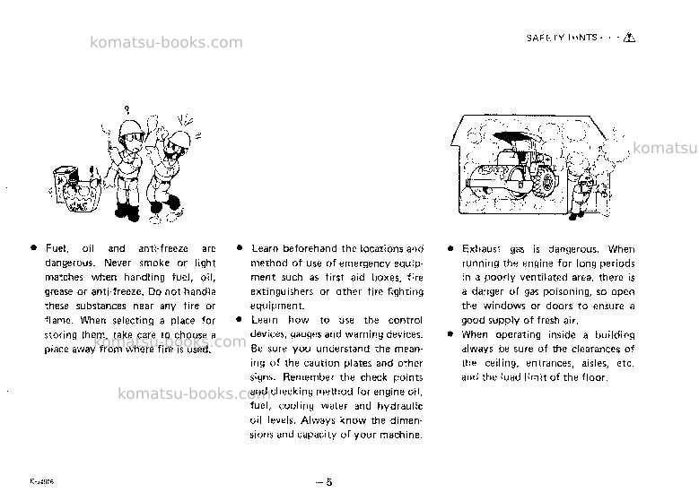 Komatsu jv100wp-1jpn Operation manual cover Page 6 Komatsu jv100wp-1jpn Operation manual cover Page 6