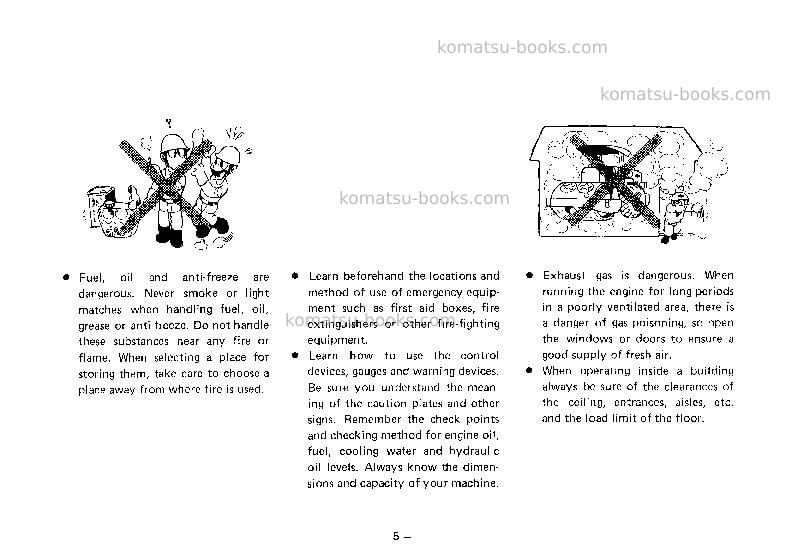 Komatsu jv100a-1jpn Operation manual cover Page 6 Komatsu jv100a-1jpn Operation manual cover Page 6
