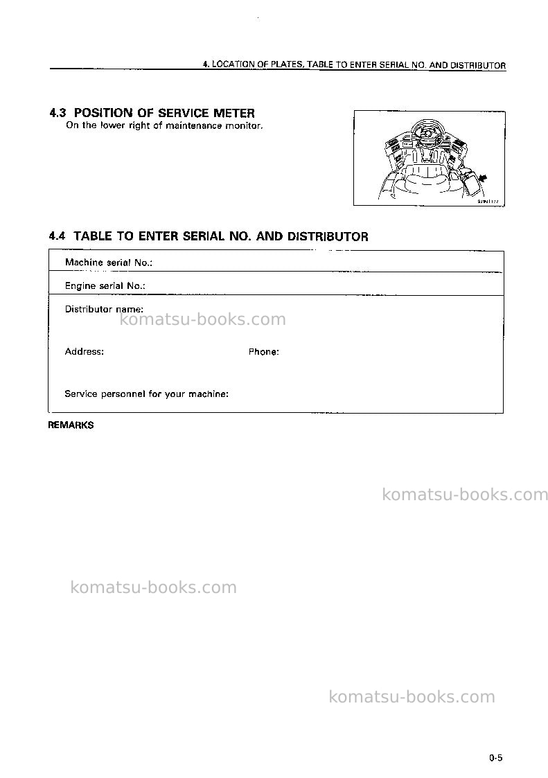 Komatsu wf550t-3jpn Operation manual cover Page 6 Komatsu wf550t-3jpn Operation manual cover Page 6