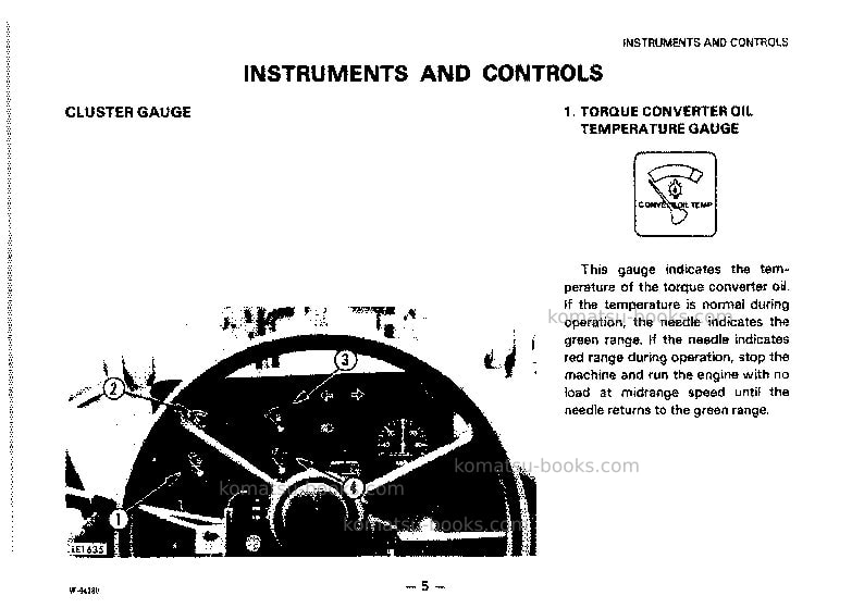 Komatsu wa70-1jpn Operation manual cover Page 6 Komatsu wa70-1jpn Operation manual cover Page 6