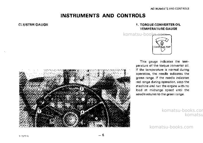 Komatsu wa150-1jpn Operation manual cover Page 6 Komatsu wa150-1jpn Operation manual cover Page 6