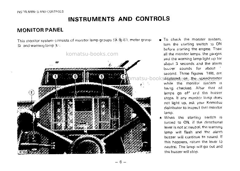 Komatsu wa500-1jpn Operation manual cover Page 6 Komatsu wa500-1jpn Operation manual cover Page 6