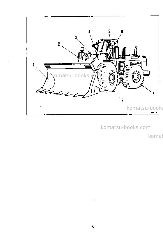 Komatsu wa700-1jpn Operation manual cover Page 6