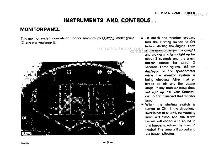 Komatsu wa800-2jpn Operation manual cover Page 6 Komatsu wa800-2jpn Operation manual cover Page 6