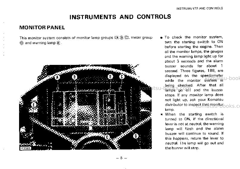 Komatsu wa800-2jpn Operation manual cover Page 6 Komatsu wa800-2jpn Operation manual cover Page 6