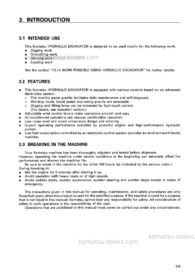 Komatsu pc450lc-6jpn Operation manual cover Page 6 Komatsu pc450lc-6jpn Operation manual cover Page 6
