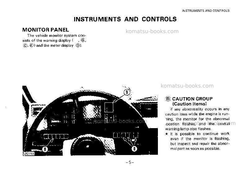 Komatsu hd1400b-3jpn Operation manual cover Page 6 Komatsu hd1400b-3jpn Operation manual cover Page 6