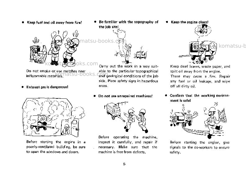 Komatsu ec210z-1jpn Operation manual cover Page 6