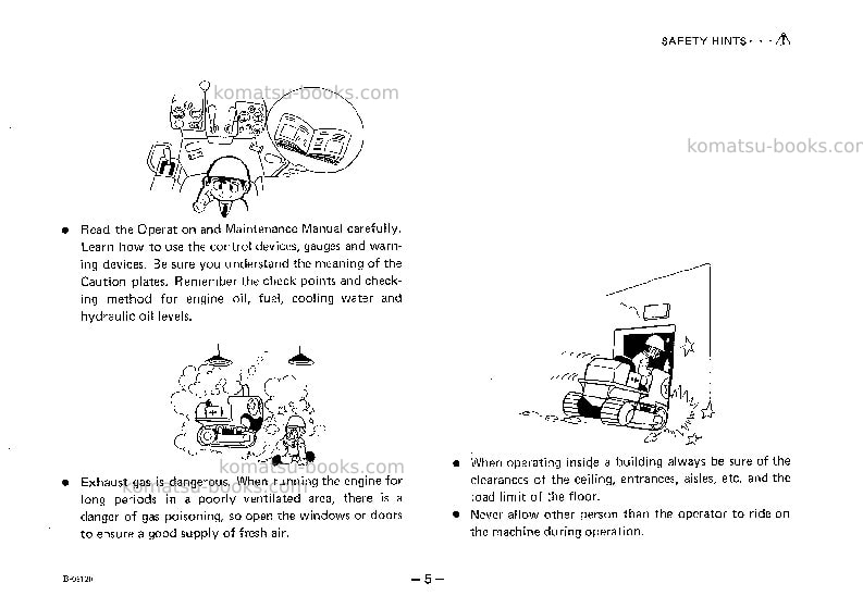 Komatsu d80f-18jpn Operation manual cover Page 6 Komatsu d80f-18jpn Operation manual cover Page 6