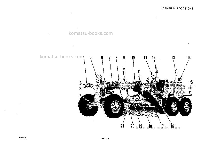 Komatsu gd600r-1jpn Operation manual cover Page 6 Komatsu gd600r-1jpn Operation manual cover Page 6