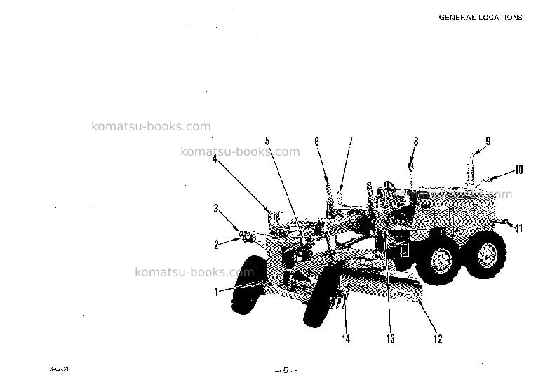 Komatsu gd605a-1jpn Operation manual cover Page 6 Komatsu gd605a-1jpn Operation manual cover Page 6