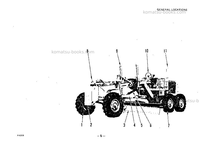 Komatsu gd705r-2jpn Operation manual cover Page 6