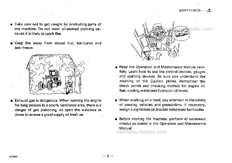 Komatsu gd505a-2jpn Operation manual cover Page 6 Komatsu gd505a-2jpn Operation manual cover Page 6