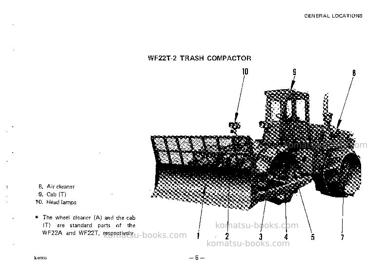 Komatsu wf22t-2jpn Operation manual cover Page 6