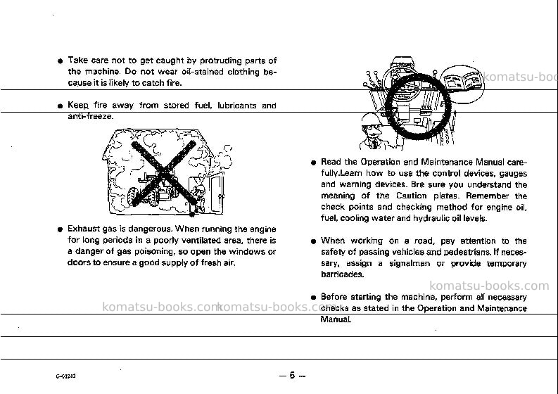 Komatsu gd511a-1jpn Operation manual cover Page 6 Komatsu gd511a-1jpn Operation manual cover Page 6
