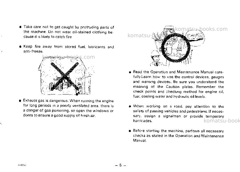 Komatsu gd621r-1jpn Operation manual cover Page 6 Komatsu gd621r-1jpn Operation manual cover Page 6