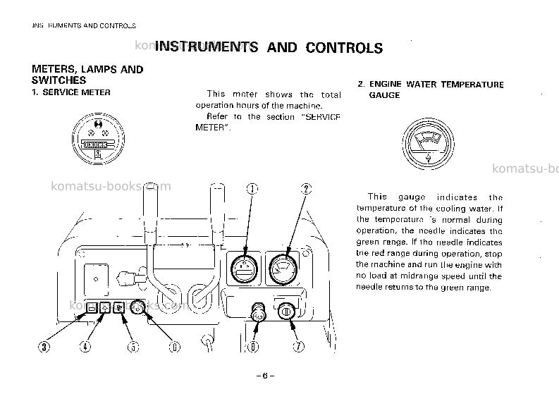 Komatsu d37e-2jpn Operation manual cover Page 6