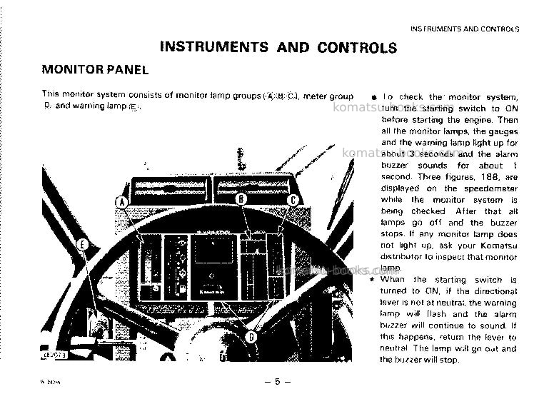 Komatsu wa380-1jpn Operation manual cover Page 6 Komatsu wa380-1jpn Operation manual cover Page 6