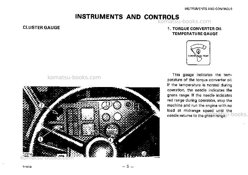 Komatsu wa120-1jpn Operation manual cover Page 6 Komatsu wa120-1jpn Operation manual cover Page 6