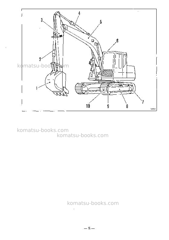 Komatsu pc120-5jpn-mighty Operation manual cover Page 6 Komatsu pc120-5jpn-mighty Operation manual cover Page 6
