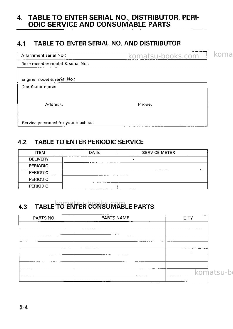 Komatsu jkhb1500jpn Operation manual cover Page 6 Komatsu jkhb1500jpn Operation manual cover Page 6